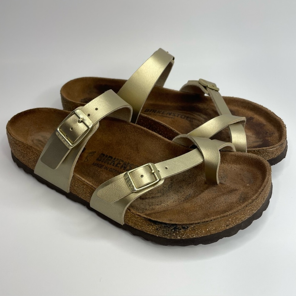 Birkenstock Mayari Gold Sandals Size 38 Women’s US 7 - 7.5